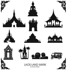 Fotobehang Lao landmarks and monuments © baolar
