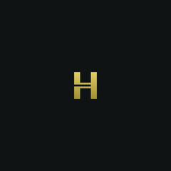 Creative modern elegant trendy unique artistic H initial based letter icon logo.
