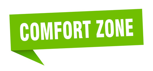 comfort zone banner. comfort zone speech bubble. comfort zone sign