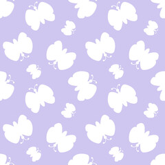 butterfly pattern seamless.  cartoon butterfly background. Good for  wallpaper, design for fabric and decor.  