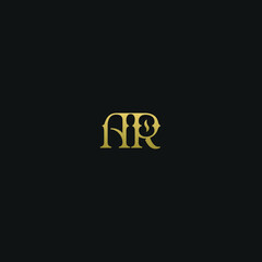 Creative modern elegant trendy unique artistic AR RA A R initial based letter icon logo.
