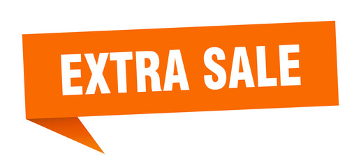 extra sale banner. extra sale speech bubble. extra sale sign