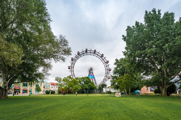 The Wiener Riesenrad in Vienna, Austria.