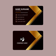 Simple vector business card design