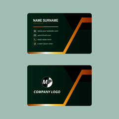 Simple vector business card design