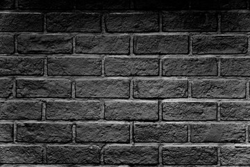 dark tone retro  bricks wall for background design.