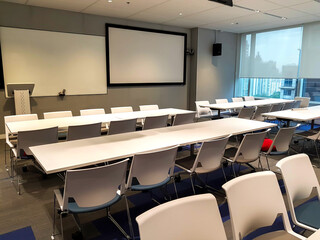 New modern classroom in campus.