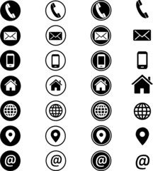Contact Information Icon in Vector Format