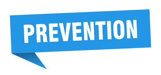 prevention banner. prevention speech bubble. prevention sign