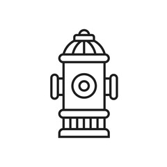 Fire hydrant icon vector logo template