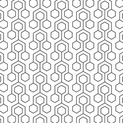 Creative polygon pattern design. Hexagonal pattern. Vector illustration