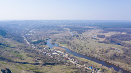 Rivers and Lakes in cities and villages.