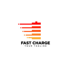 Fast Charge Logo Design Template