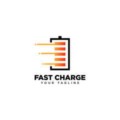 Fast Charge Logo Design Template