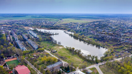 Reservoir in Ukraine, Kharkov region.