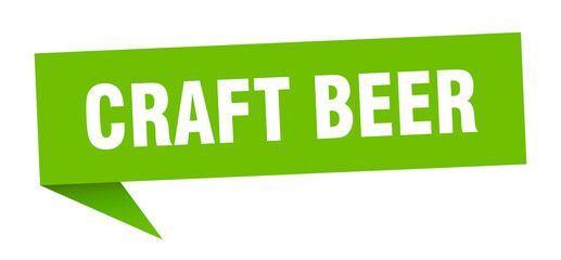 craft beer banner. craft beer speech bubble. craft beer sign
