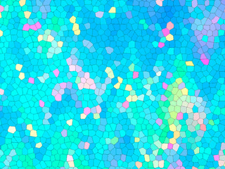 Color mosaic texture. Pink and red kaleidoscope background. Watercolor geometric pattern. Stained glass effect. Vector