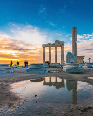 The Temple of Apollo in Side Town of Antalya Province of Turkey
