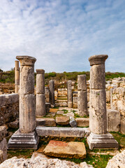 Fototapeta na wymiar Perge Ancient City in Antalya Province of Turkey