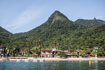 Fototapeta premium Scenic view of the Ilha Grande coast in Rio De Janeiro, Brazil
