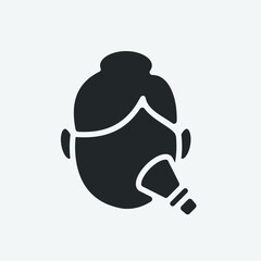 Manicure vector icon illustration sign