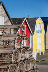 Lobster barns and pots of Prince Edward Island
