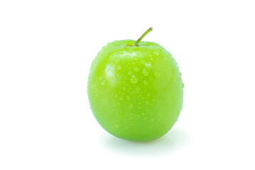 Fresh green jujube fruits, Delicious Chinese jujube fruits isolated on white background. The file includes a clipping path easy to use. Close-up.