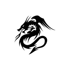 Dragon design icon, vector illustration