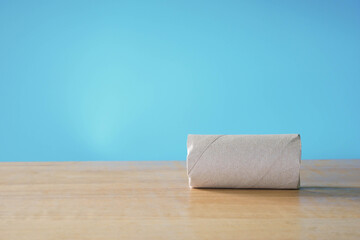 roll of toilet paper on the floor