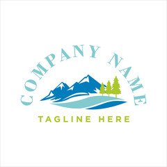 Fototapeta na wymiar mountain logo