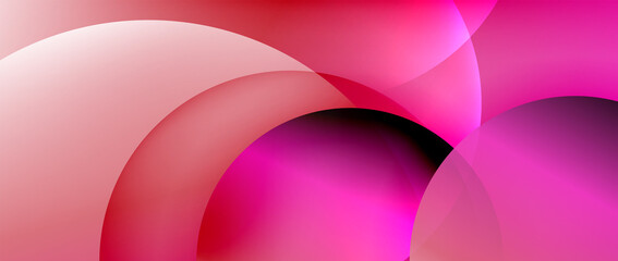 Circle modern geometric abstract background with liquid gradients