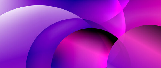 Obraz premium Circle modern geometric abstract background with liquid gradients