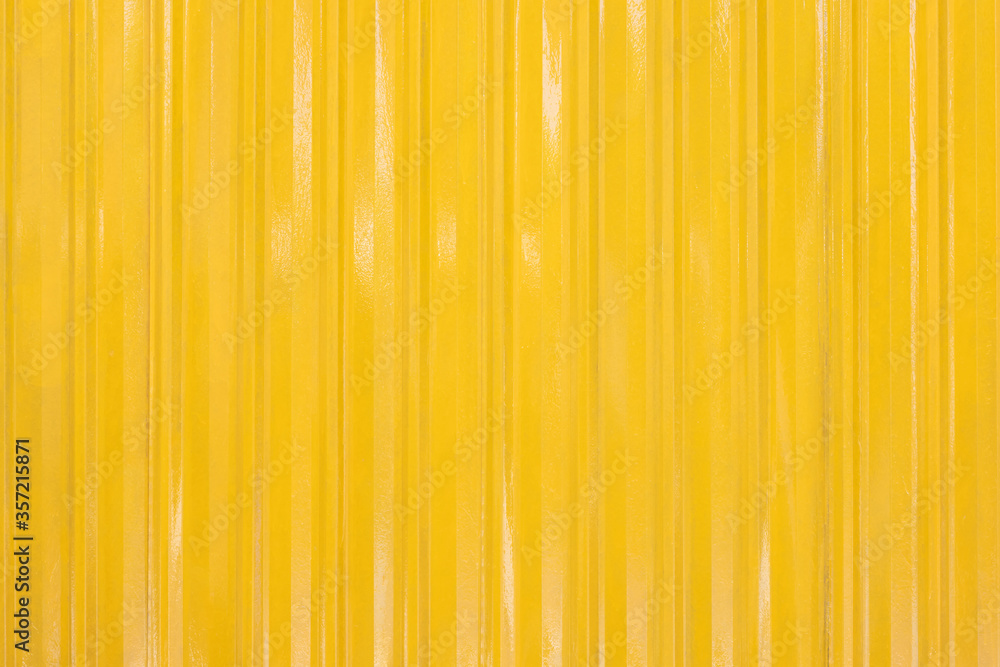 Wall mural yellow metal sheet background and texture.