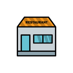 Restaurant flat icon