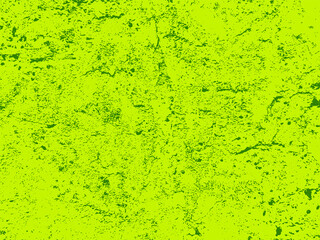 A lime and green vector texture of distressed, urban, grungy concrete with aged and weathered damage. Ideal for use as a background texture.