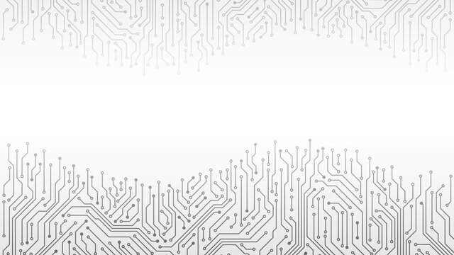 Circuit board. Pc motherboard circuitlines texture, computer microchip technology. Electronic processor tech abstract vector background. High tech backdrop texture.