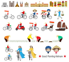 Fototapeta premium Travel to Vietnam culture is one of the oldest in Southeast Asia