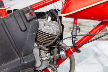 old Soviet-made D5 Bicycle engine