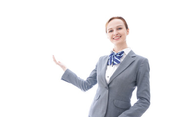 制服を着た外国人留学生