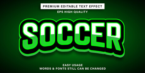 Text effect soccer