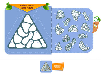  children brainteaser find the shapes