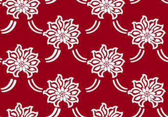 Renaissance Period Inspired Square Ornament Background Pattern. one color background.