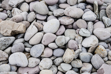Grey pebbles stone for background. Close up.