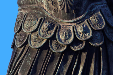 Satue of the Roman emperor Trajan. Imperial Forums, Rome
