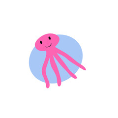Cute little Octopus Creature Pink