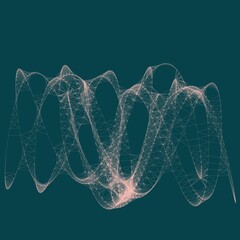 Colorful line art. computer generated artistic construct, generative design