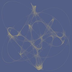 Colorful line art. computer generated artistic construct, generative design