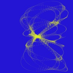 Colorful line art. computer generated artistic construct, generative design