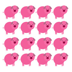 DESIGN PINK PIGS TEXTURE, BACKGROUND