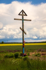 Tradycyjne prawosławne krzyże przydrożne na Podlasiu, Polska
